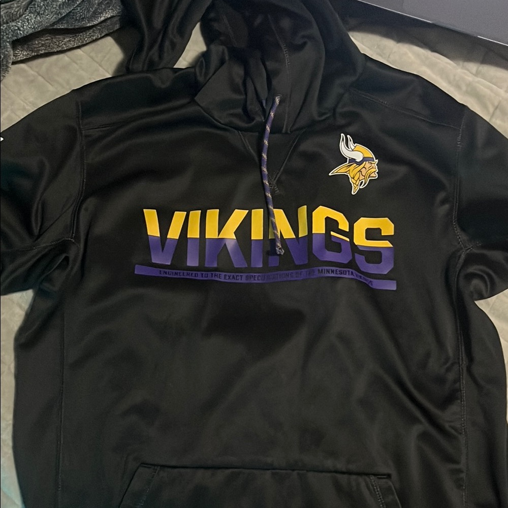 NFL Black Hoodie with Yellow and Purple Accents